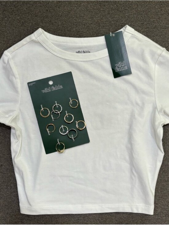Tops - White Crop Top